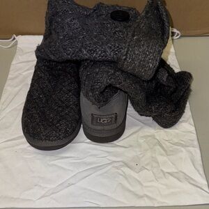 UGG Charcoal Knit Boots